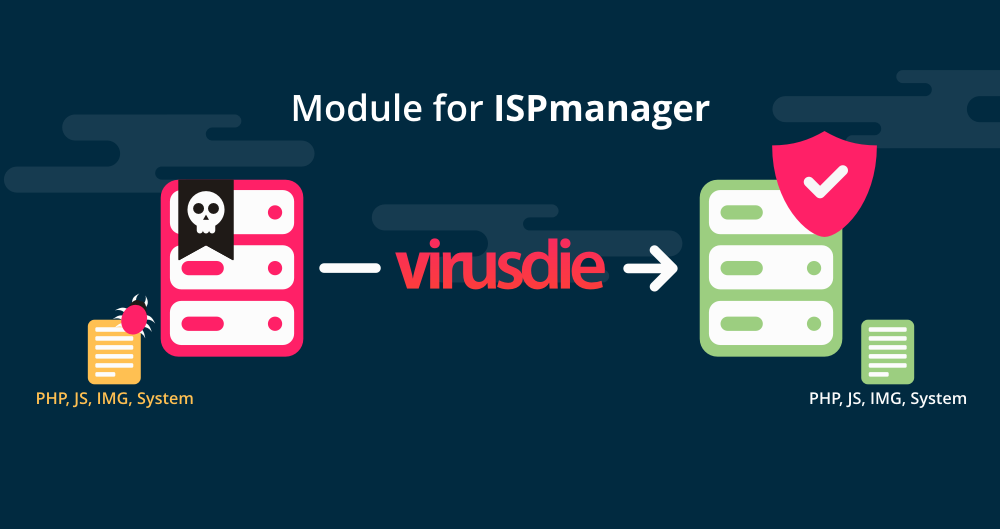 Shareware trial Virusdie module for ISPmanager server control panel