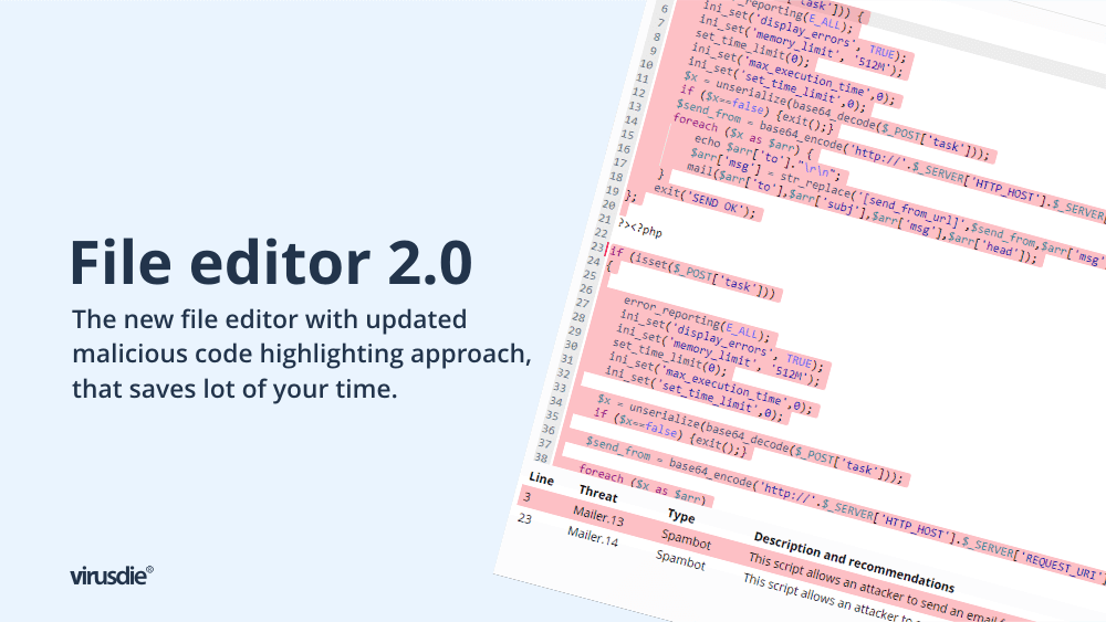 Virusdie file editor 2.0