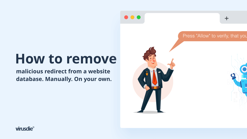 How to remove malicious redirect from a website database