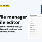 The new file manager plus the file editor