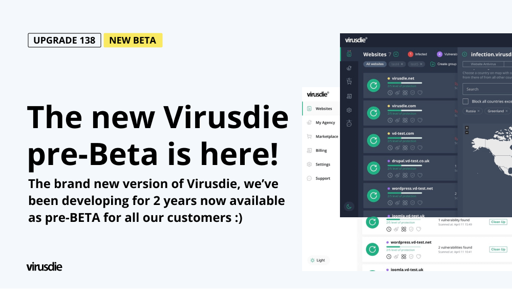 The new Virusdie 2022 pre-beta