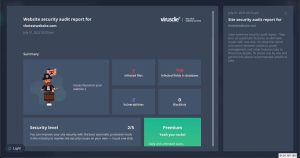 Virusdie website audit report