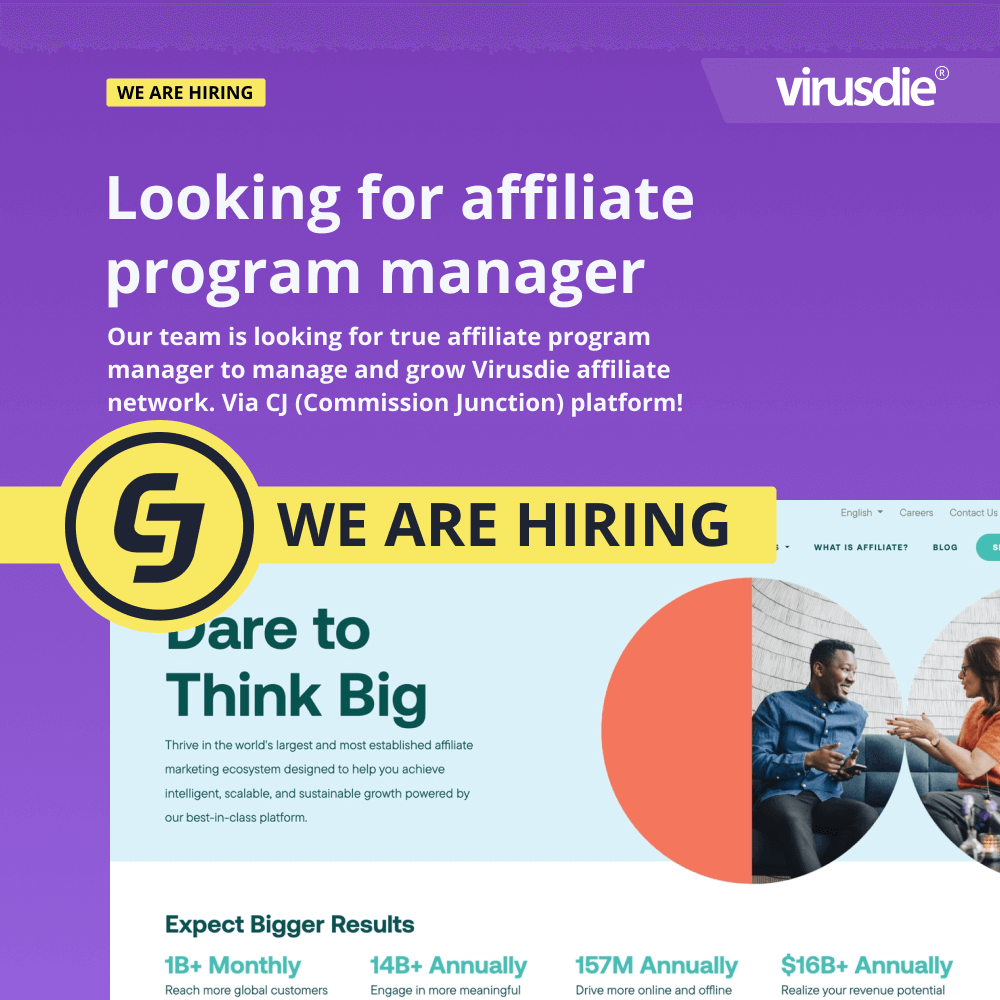 Virusdie affiliate program manager