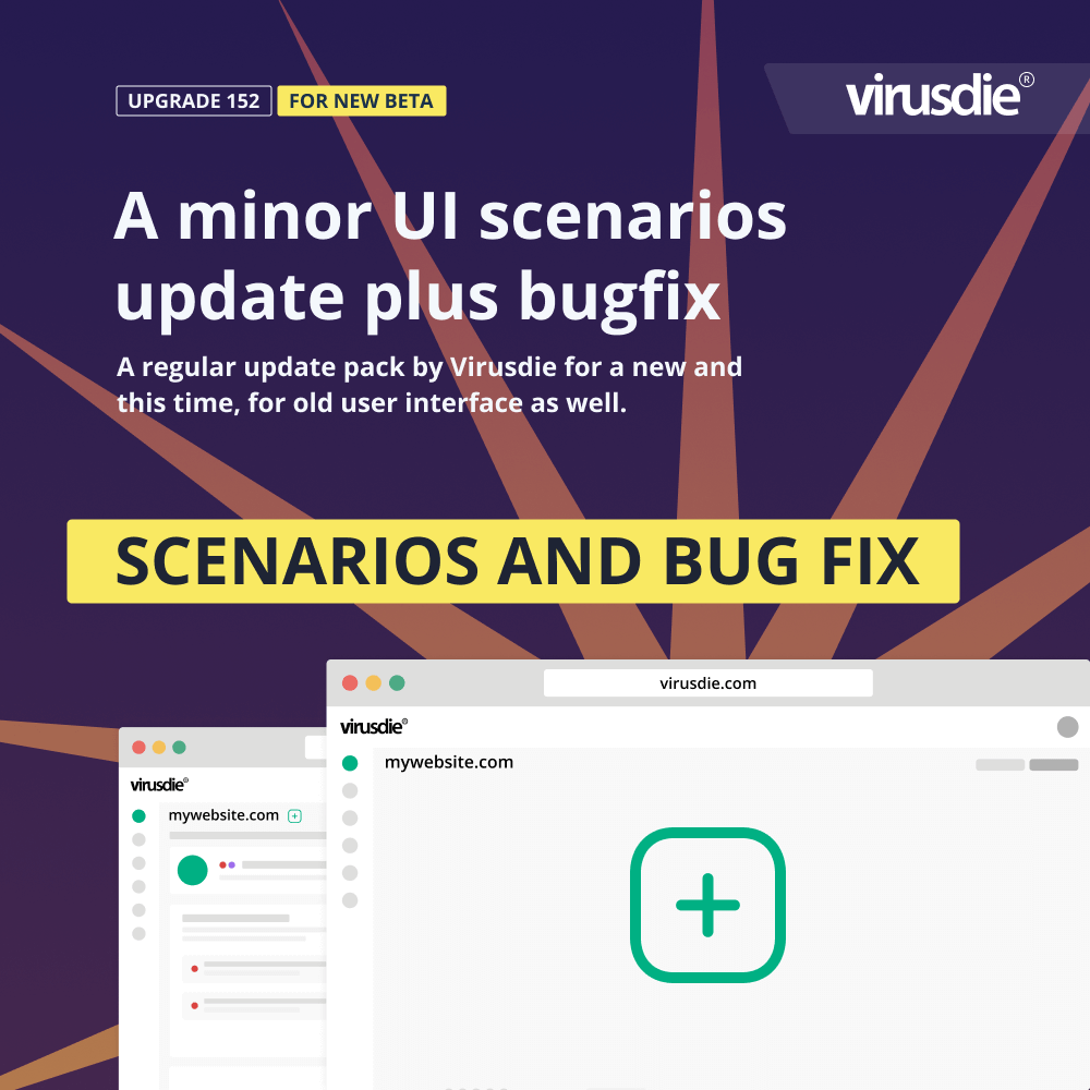 Upgrade 152 for Virusdie user interface