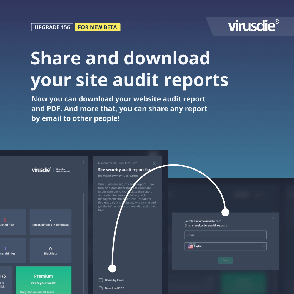 UPGRADE 156 | Download Website Audit Reports As PDF And Share.