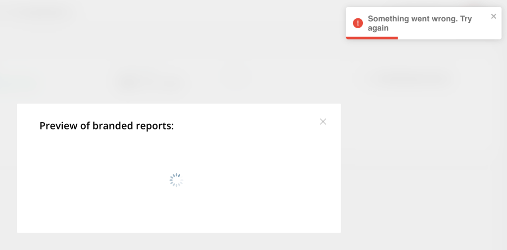 PDF branded reports preview