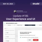 Virusdie update 186 user interface improvements