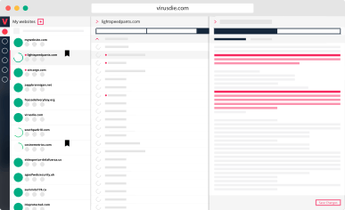 Virusdie File Editor with infected code fragments highlighting
